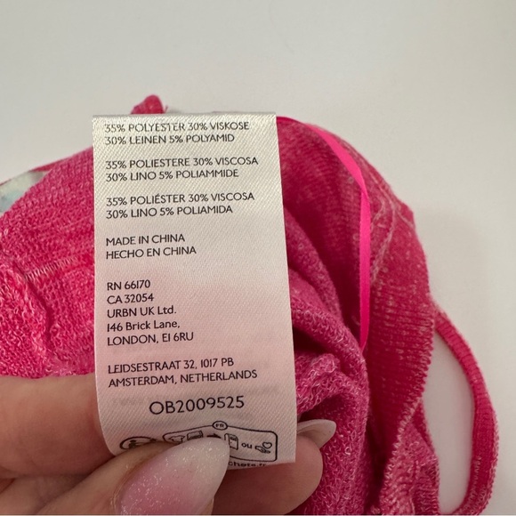 NWOT Free People Beach Pink Knit Ring Front Tank Top Size Large - Picture 9 of 10